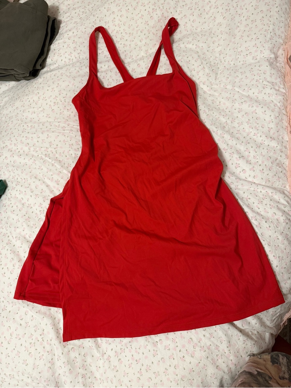 Amazon Red Spaghetti Strap Dress